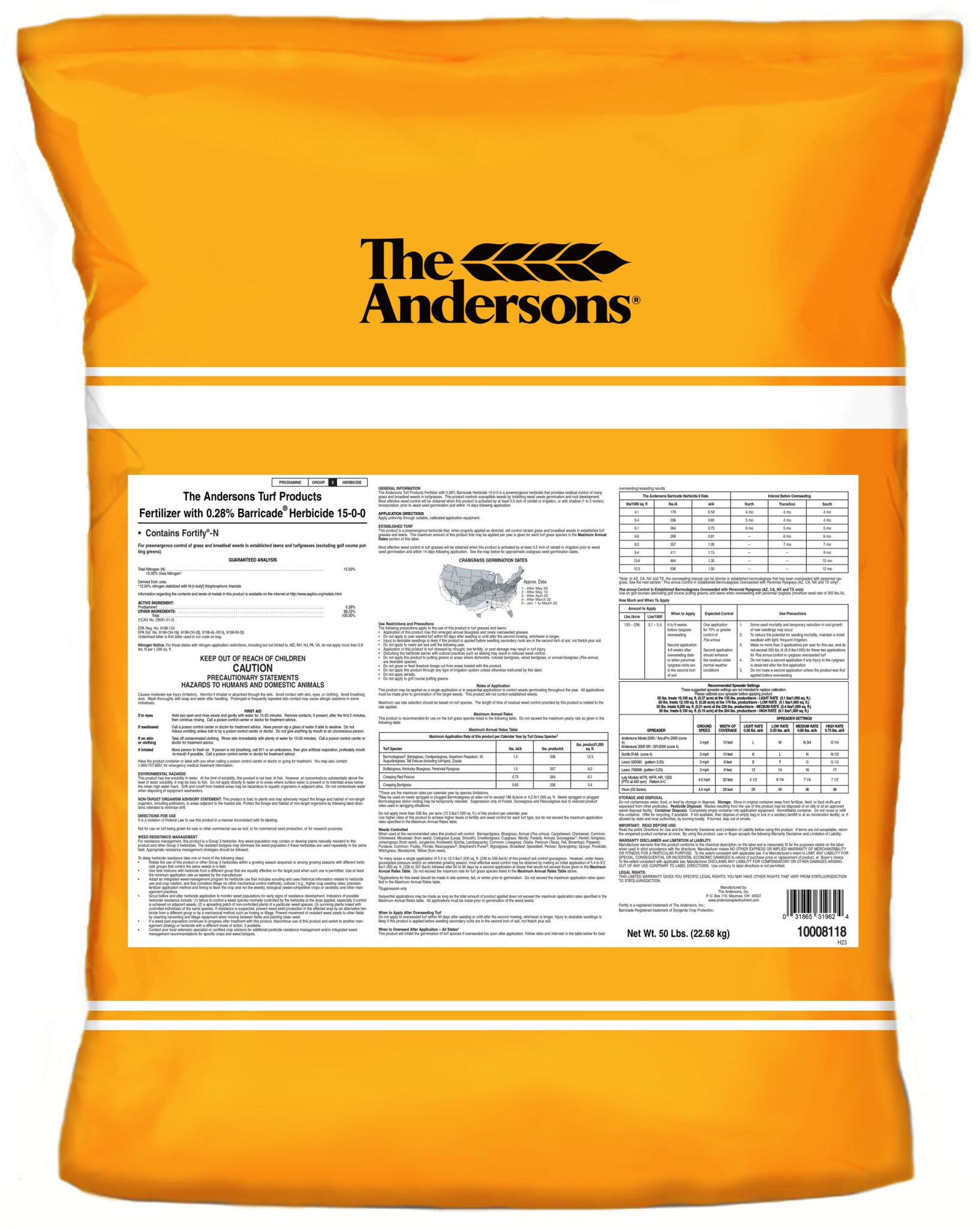 1500 PreEmergent + .28 Barricade Champion Mulch & Landscape Supply